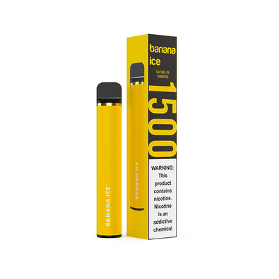1200mAh Wegwerf-Vape Pen Stainless Steel 1500 stößt e-Zigarette luft