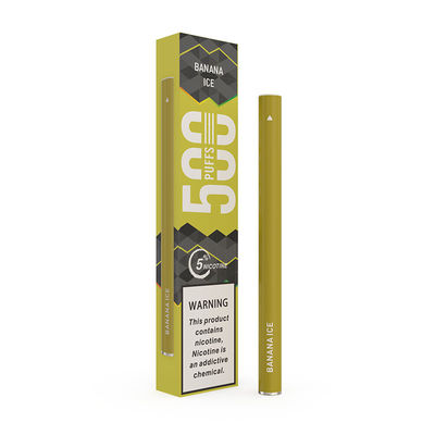 500 Hauche Mini Banana Ice Disposable Vape Pen Bar 1.3ml 3.0Ω