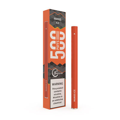 Zigarette abgehobener Betrag aktiviertes 1.3ml 500 des Mango-Eis-Stift-E stößt Batterie 280mAh luft