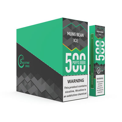 1.3ml sperren Hauche Mung Bean Ice Disposable Pod Vape e-Zigaretten-500 ein