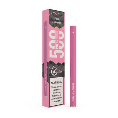 Rosa Zigarette 50mg 500 des Limonaden-Stift-E stößt Wegwerfhülse 1.3ml luft