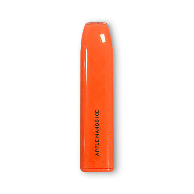 Batterie 500mAh orange Wegwerf-Vape-Stift ABS vor aufgeladen